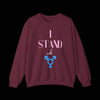 I Stand With Transgender (rights) Equality & Inclusivity Sweatshirt - Maroon