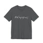 Gray t-shirt with the mathematical equation "8+6+4+7=25" written in chalk like text by empowHER by Heidi