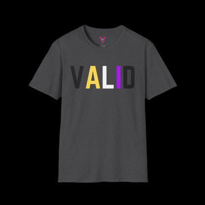 Non-Binary Pride VALID Tee - Show Your Support