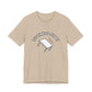 Tan t-shirt with a flipping table graphic and text "It's time to start" by empowHER by Heidi