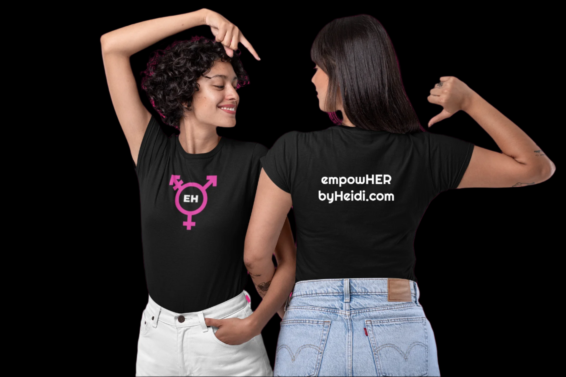 empowHERbyHeidi Branded (Fitted) Tee - empowHERbyHeidi