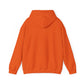 Orange hoodie on a white background