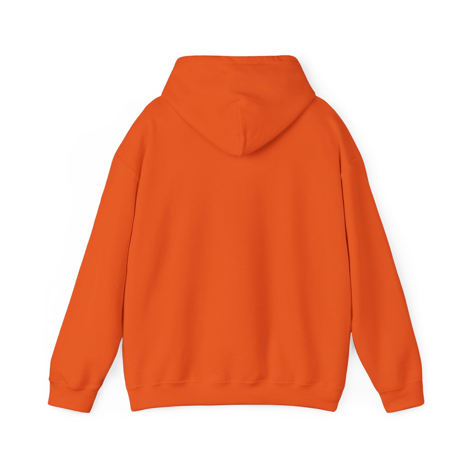 Orange hoodie on a white background
