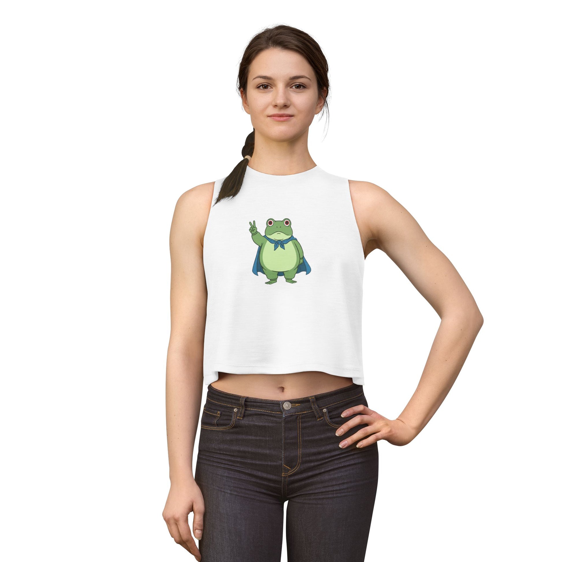 Portland Protest Frog Crop Tank - empowHERbyHeidi