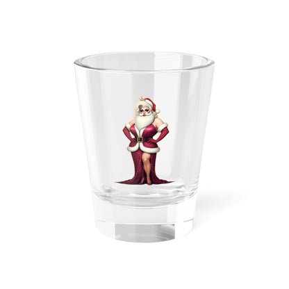 Mary Christmas - Santa in Drag Novelty Shot Glass, 1.5oz - empowHERbyHeidi