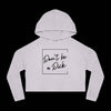 Cropped Hoodie Don't be a D*ck - Gray Heather