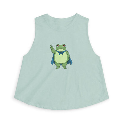 Portland Protest Frog Crop Tank - empowHERbyHeidi