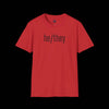 Gender Inclusive Pronouns he/they (in black text) T-Shirt - Chili