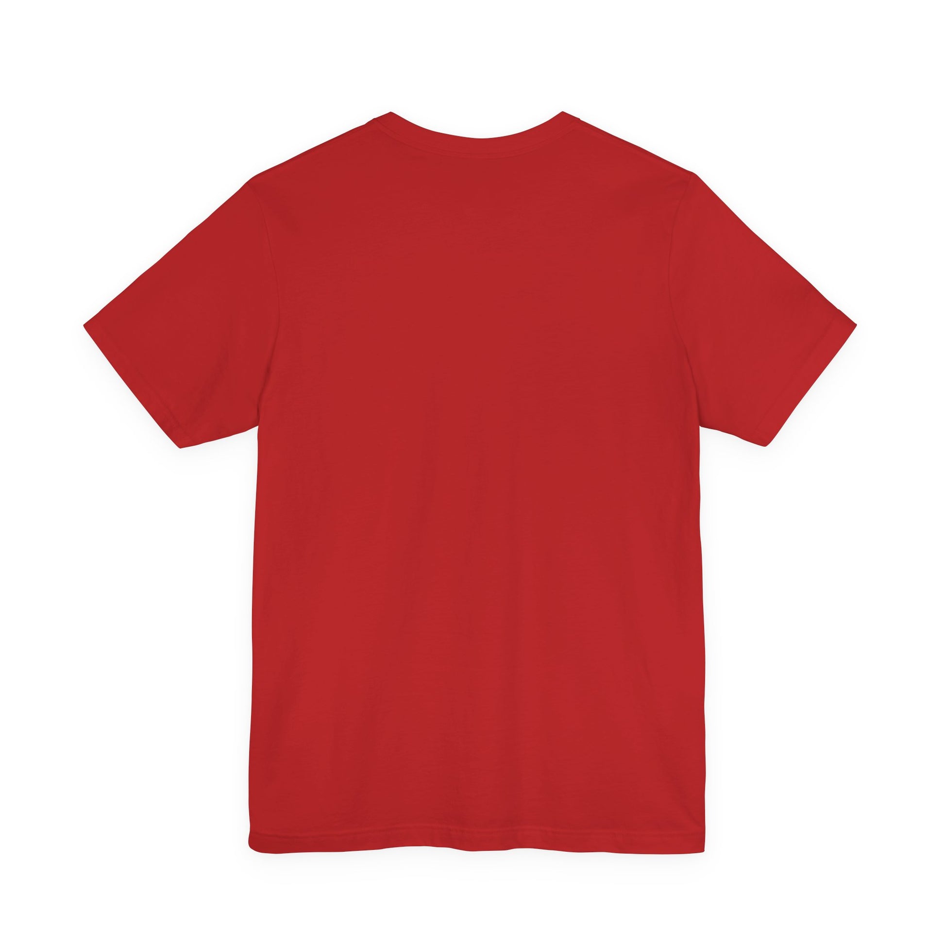 Red t-shirt on a white background