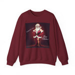 Dark red Mary Christmas - Santa in Drag Sweatshirt - empowHERbyHeidi