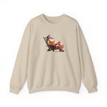 Sand Naughty Santa Holiday Sweatshirt - empowHERbyHeidi