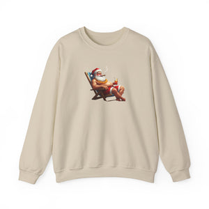 Sand Naughty Santa Holiday Sweatshirt - empowHERbyHeidi