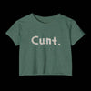 Daisy C*nt Crop Top - NSFW Shirt - Royal Pine