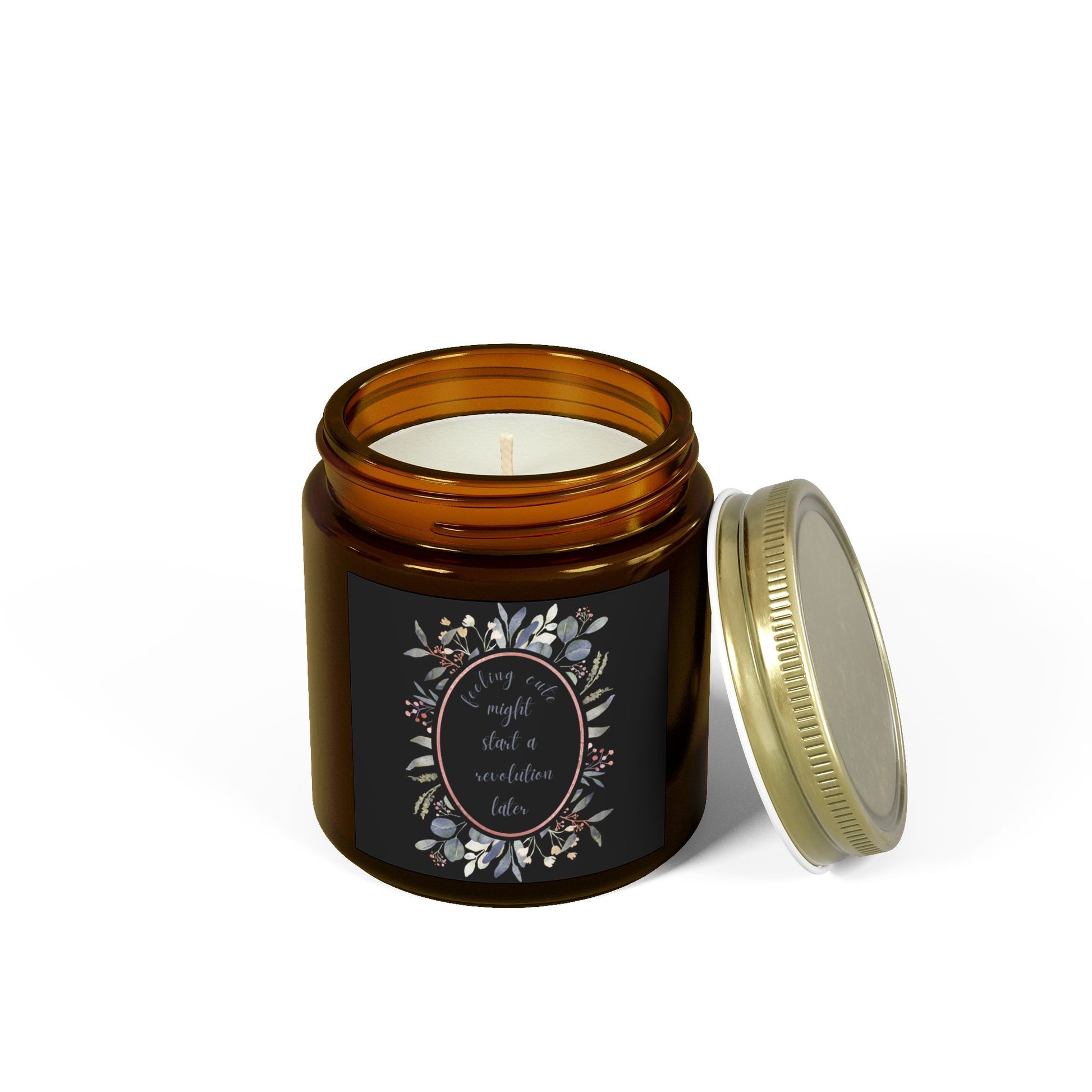 Feeling Cute, Might Start a Revolution Later Scented Candle (4 oz or 9 oz) - empowHERbyHeidi