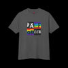 Half Queer Heavyweight Cotton Tee - Pride Top - Faded Black