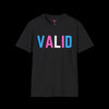 VALID Trans Pride Tee - Show Your Support - Black