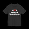 Stop Human Trafficking Jersey Tee | Donate to the ACLU - Deep Heather
