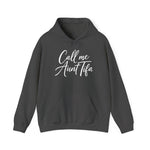 Dark gray hoodie with 'Call me Aunt Tifa' text – empowHER by Heidi political protest apparel