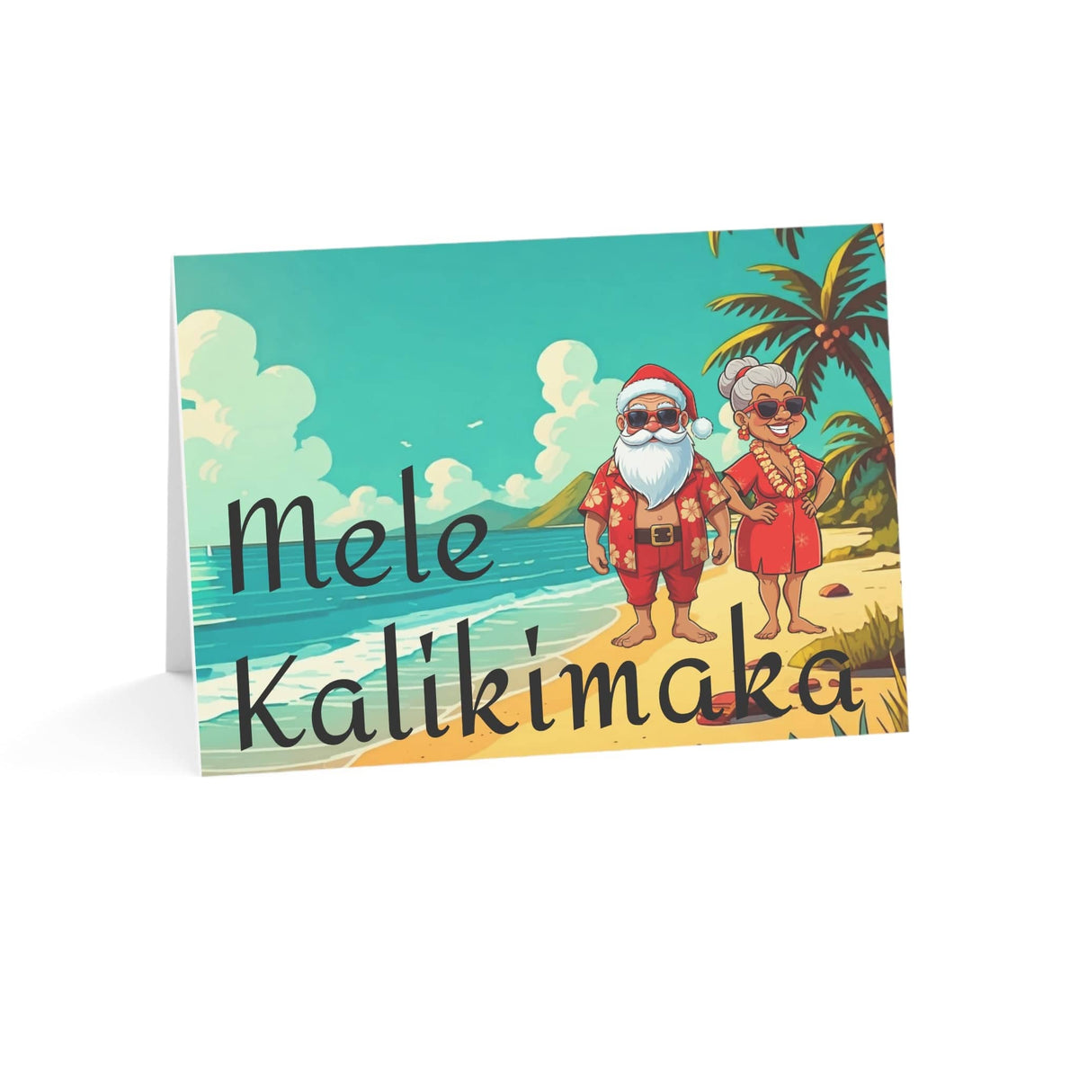 Mele Kalikimaka Holiday Greeting Cards (1, 10, or 30 pieces) - empowHERbyHeidi