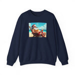 Naughty Santa on Vacation Holiday Sweatshirt - empowHERbyHeidi