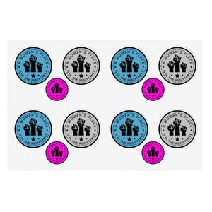 A Woman's Place is in the Resistance Vinyl Sticker Sheet (12-Pack) - empowHERbyHeidi