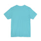 Light blue t-shirt on a white background