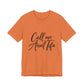 Orange t-shirt with 'Call me Aunt Tifa' text – empowHER by Heidi political protest apparel