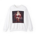 White Mary Christmas - Santa in Drag Sweatshirt - empowHERbyHeidi