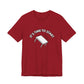 Red t-shirt with a flipping table graphic and text "It's time to start" by empowHER by Heidi