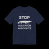 Stop Alligator Auschw*tz Jersey Tee - Navy