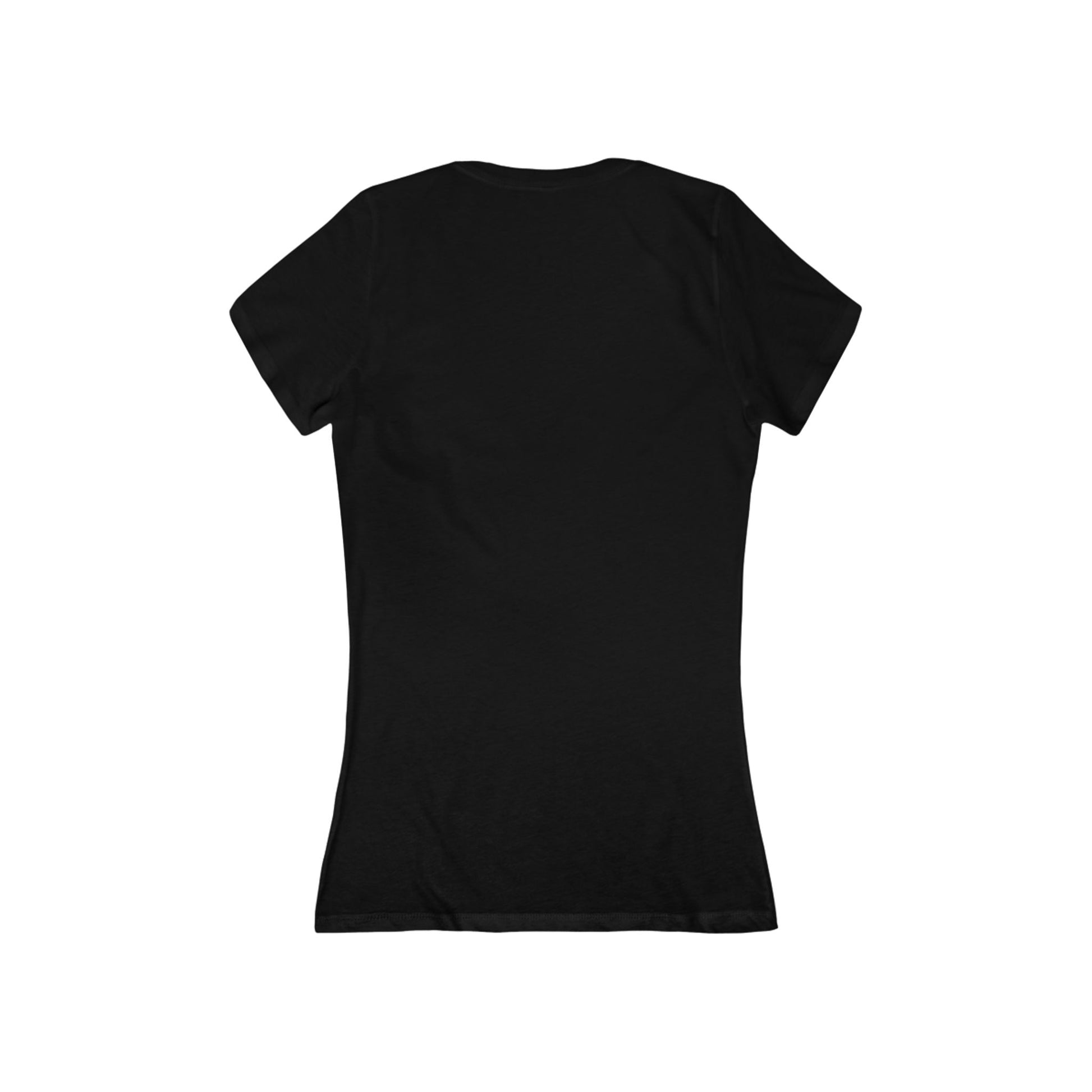 Black t-shirt on a white background