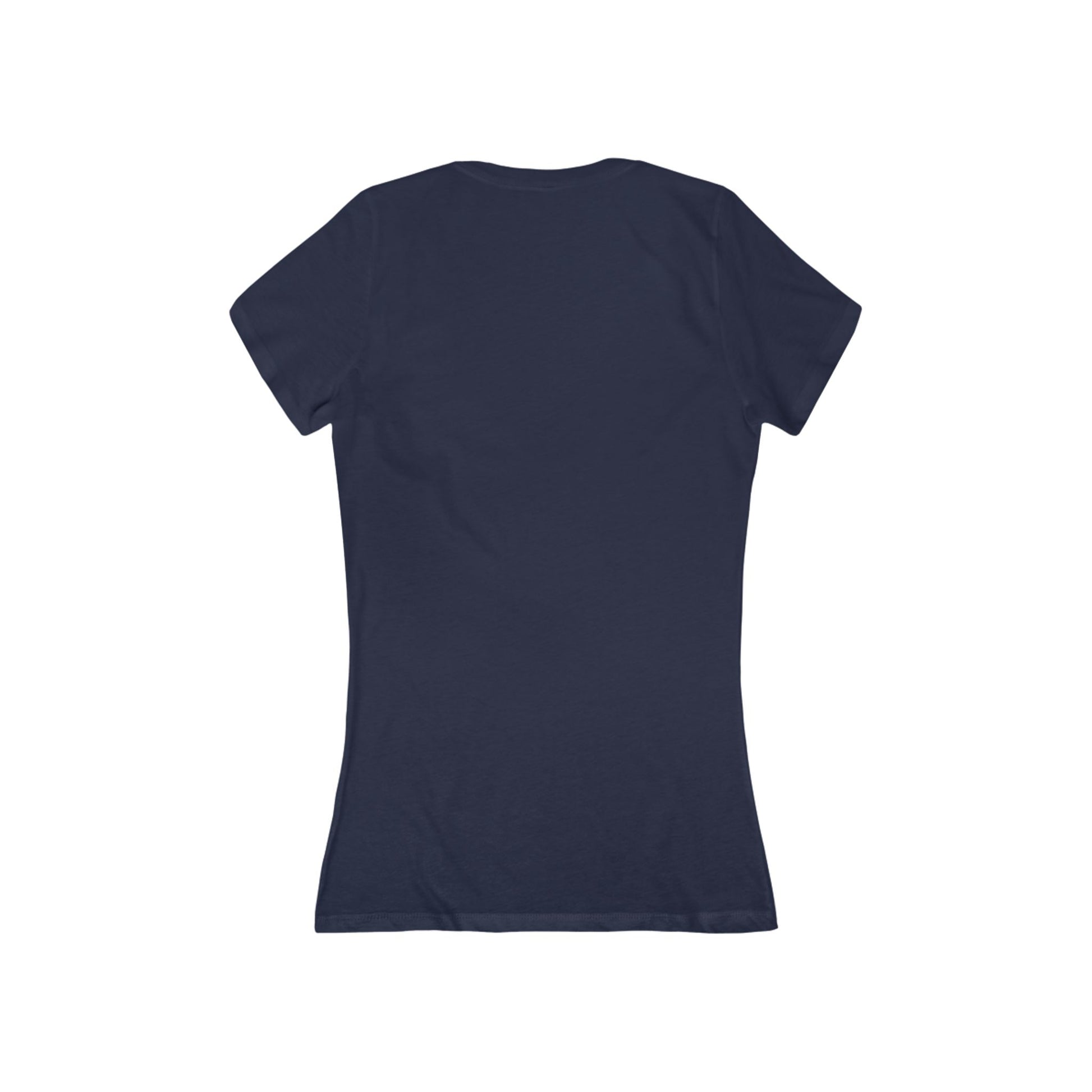 Navy blue t-shirt on a white background