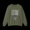 Equal Rights - I Stand With Women Sweatshirt - Military Green