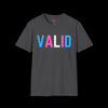 VALID Trans Pride Tee - Show Your Support - Dark Heather