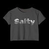 Sweet & Salty Collection Crop Tops - Charcoal