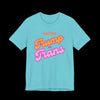 Let's Play Trump or Trans Jersey Tee - Turquoise