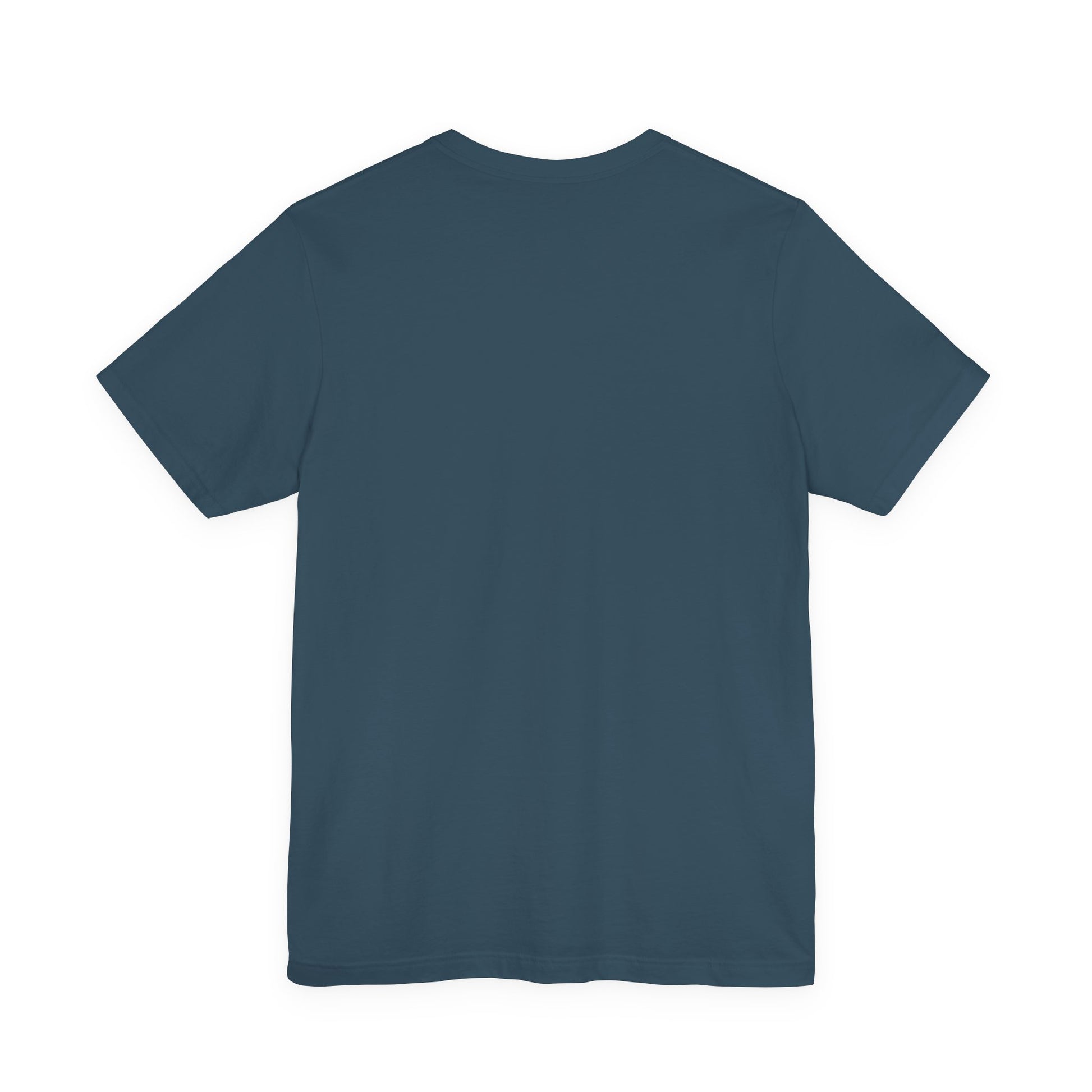 Deep teal t-shirt on a white background