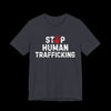 Stop Human Trafficking Jersey Tee | Donate to the ACLU - Heather Sport Dark Navy