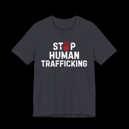 Stop Human Trafficking Jersey Tee | Donate to the ACLU - empowHERbyHeidi
