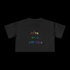 Dare to be Different - Pride Crop Tee - White with Black