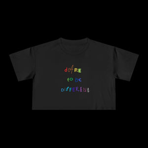 Dare to be Different - Pride Crop Tee - empowHERbyHeidi