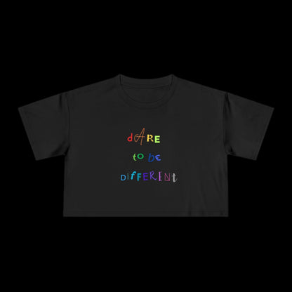 Dare to be Different - Pride Crop Tee - empowHERbyHeidi