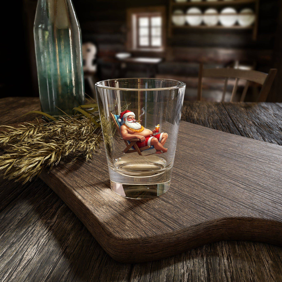 Naughty Santa Novelty Shot Glass, 1.5oz - empowHERbyHeidi