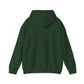 Green hoodie on a white background