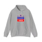 Gray hoodie with 'Colbert 2028' graphic– empowHER by Heidi political protest apparel