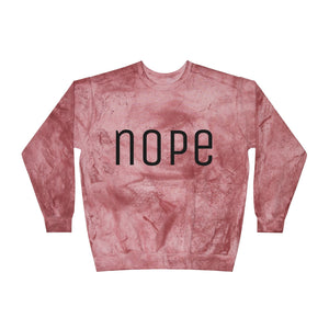 Nope Color Blast Sweatshirt - empowHERbyHeidi
