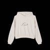 Script C*nt Cinched Bottom Hoodie - Heather Dust