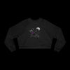 Fueled by Coffee & Feminist Rage Cropped Fleece Pullover - Black