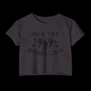 empowHERbyHeidi Branded Crop Top Join the Rebellion - empowHERbyHeidi