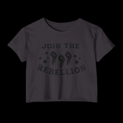 empowHERbyHeidi Branded Crop Top Join the Rebellion - empowHERbyHeidi